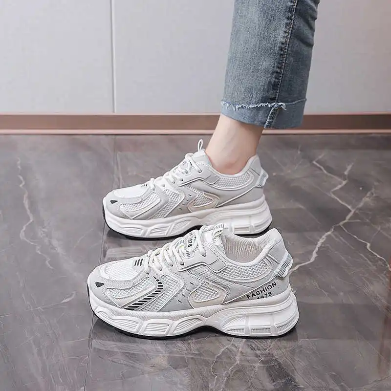Thick Heeled 36 Moccasins Brand For Women Loafers Water Shoes Adults Sneakers For Women Black Sports Upper Sapato Obuv