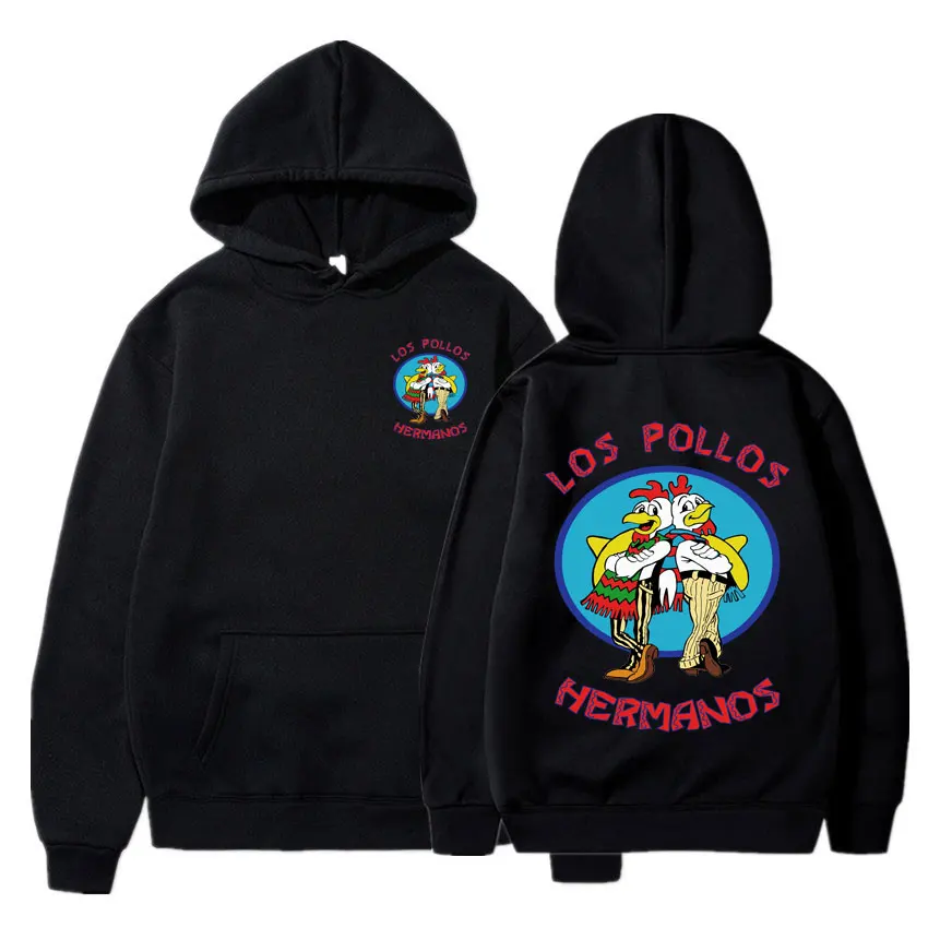 Sudadera con capucha de Breaking Bad para hombre y mujer, chándal holgado de lana con estampado de Los Pollos Hermanos, primavera y otoño