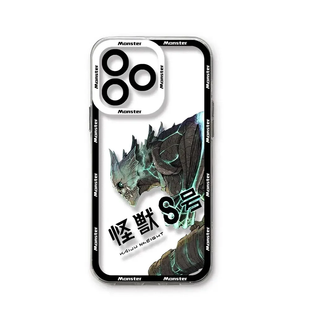 New hot anime Kaiju No.8 Clear Case For Xiaomi Redmi Note 13 12 11 Pro Plus 4G 5G 12S 11S 10 10S 9 9S 8 13C 12C 10C Back Cover