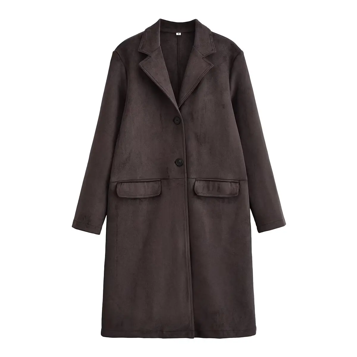 Mulher sólida camurça casaco feminino outono inverno casual manga cheia faur lã casaco longo senhora elegante outwear jaquetas