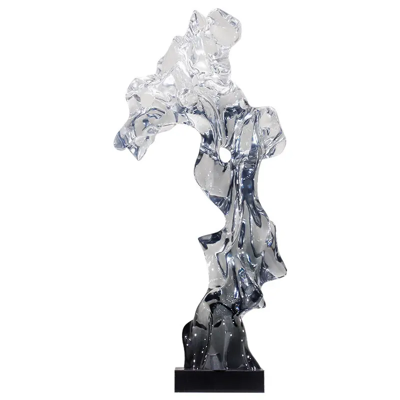 LMM large transparent Taihu stone ornament vertical height slender entrance niche Lingbi stone