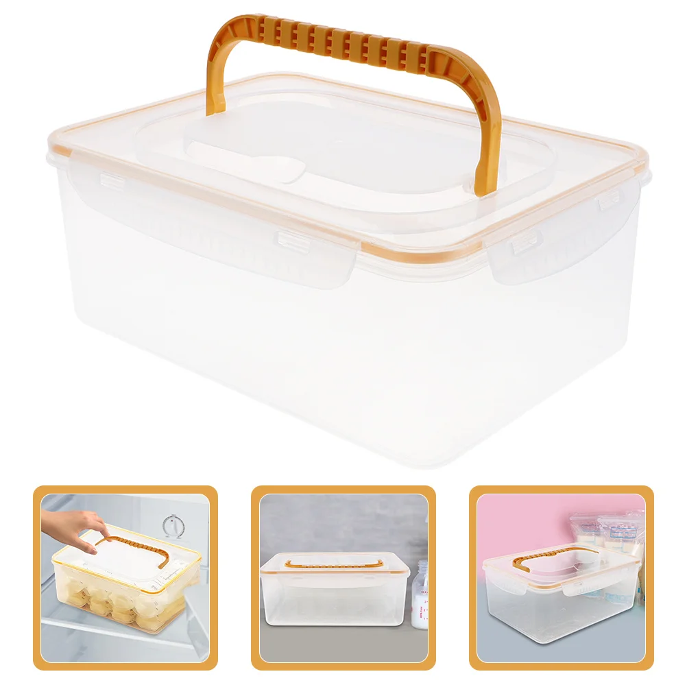 

2pcs Breastmilk Storage Container Reusable Plastic Freezer Fridge Organizer Bins Leakproof Square Design For Milk Yogurt -