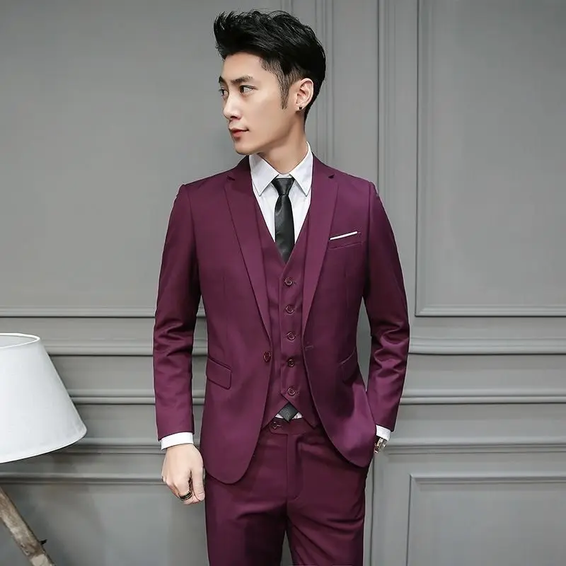 Coat Dress Slim Fit Thin Men\'s Suit Jackets Gray Business Party Male Blazer Classic Fashionable Premium Fashion 2024 New