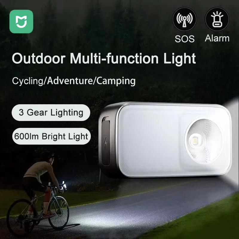 

Многофункциональный фонарь Mijia для активного отдыха, съемный фонарь для езды на велосипеде, походный фонарь, аварийный электрический фонарь, налобный фонарь