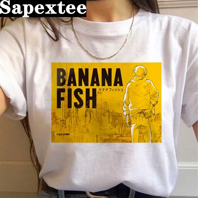 Banana Fish summer top t-shirt male harajuku print vintage kawaii t-shirt summer top kawaii