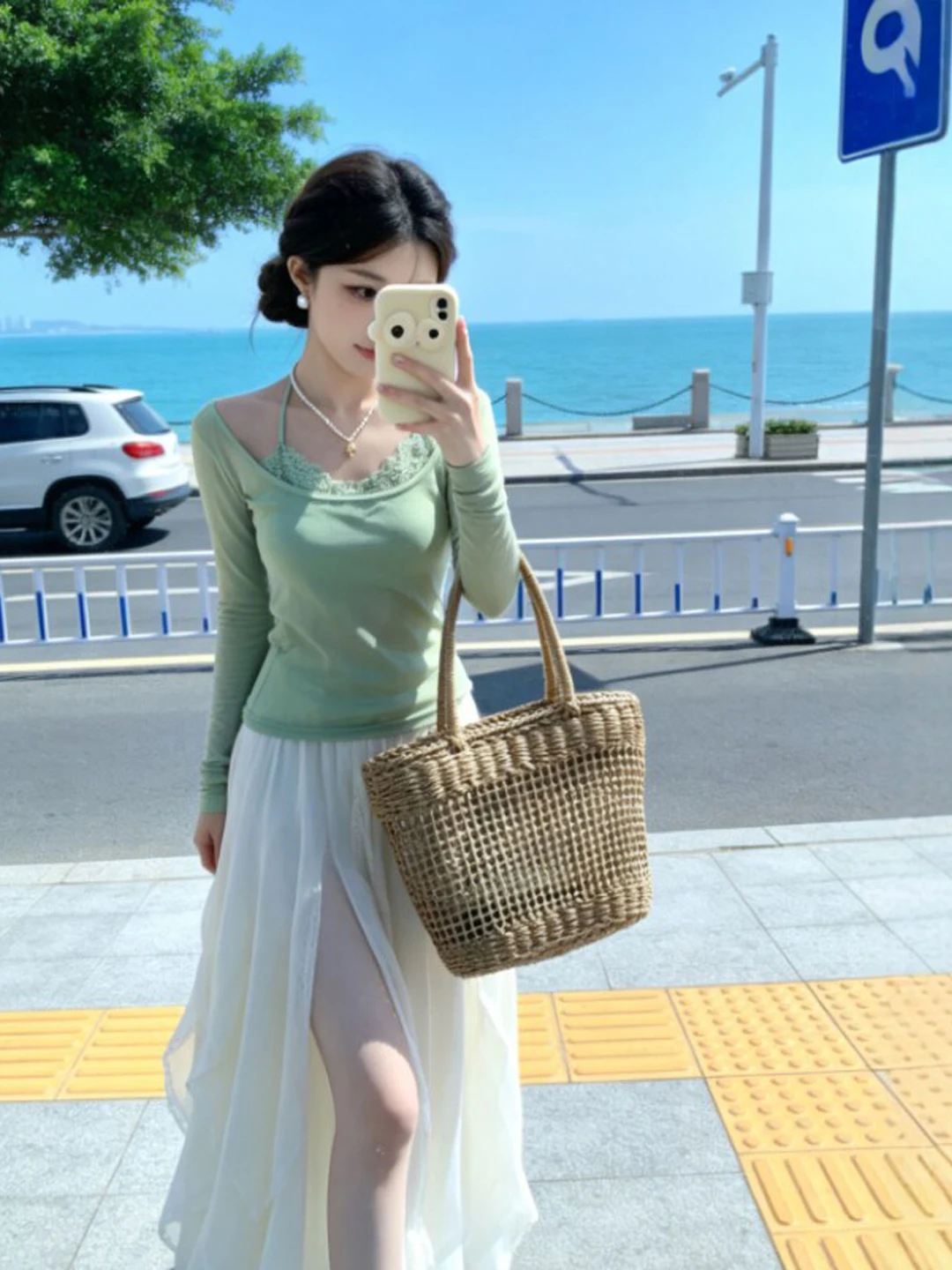 

Unique Beautiful Two-Piece Set Top And Half Skirt Stylish Spring Fashion for Young Women Comfortable Warm Cotton Fabric