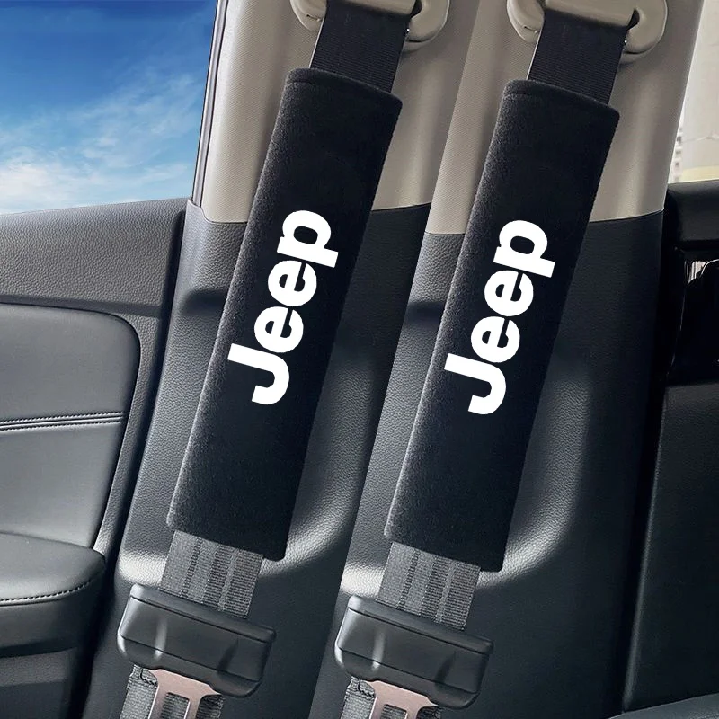 

Автомобильный ремень безопасности, защитные наплечники для Jeep Renegade Compass Grand Cherokee Wrangler jk Gladiator Patriot Liberty, аксессуары