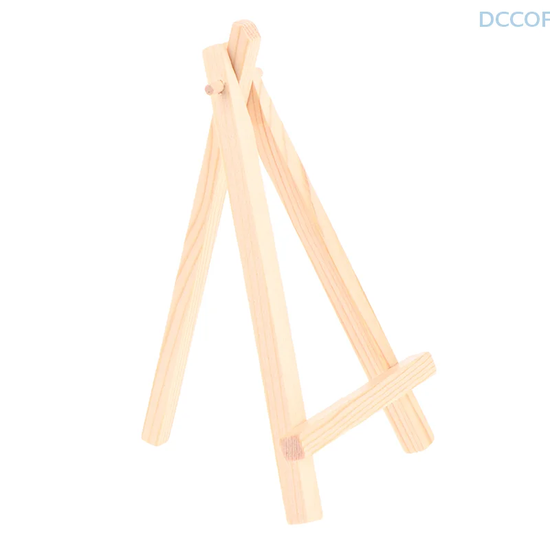 9*16cm Mini Wood Artist Tripod Painting Easel For Photo Painting Postcard Display Holder Frame Cute Desk Decor