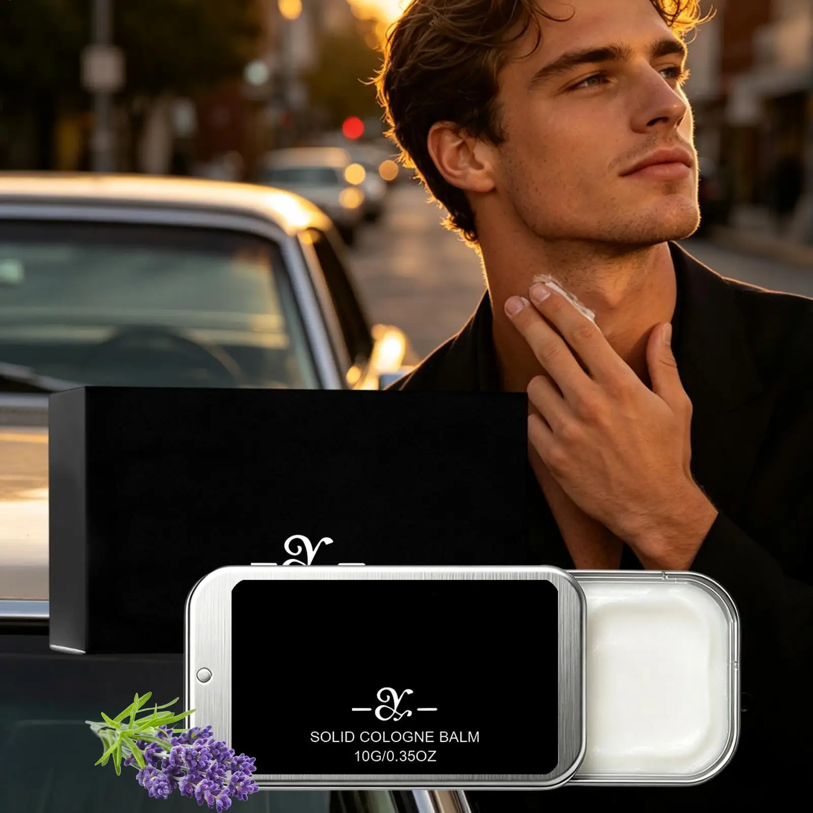 Cologne Balm Mini Long Lasting Portable Plant Extract Fragrance Pocket Perfume Balm for Men Body Boyfriend Husband Dad Business