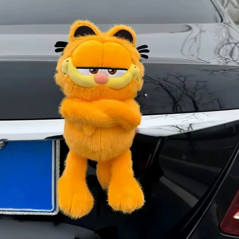 

Garfield animation cartoon cute plush doll figurine kawaii home car motorcycle trunk rear car exterior decoration doll wholesale