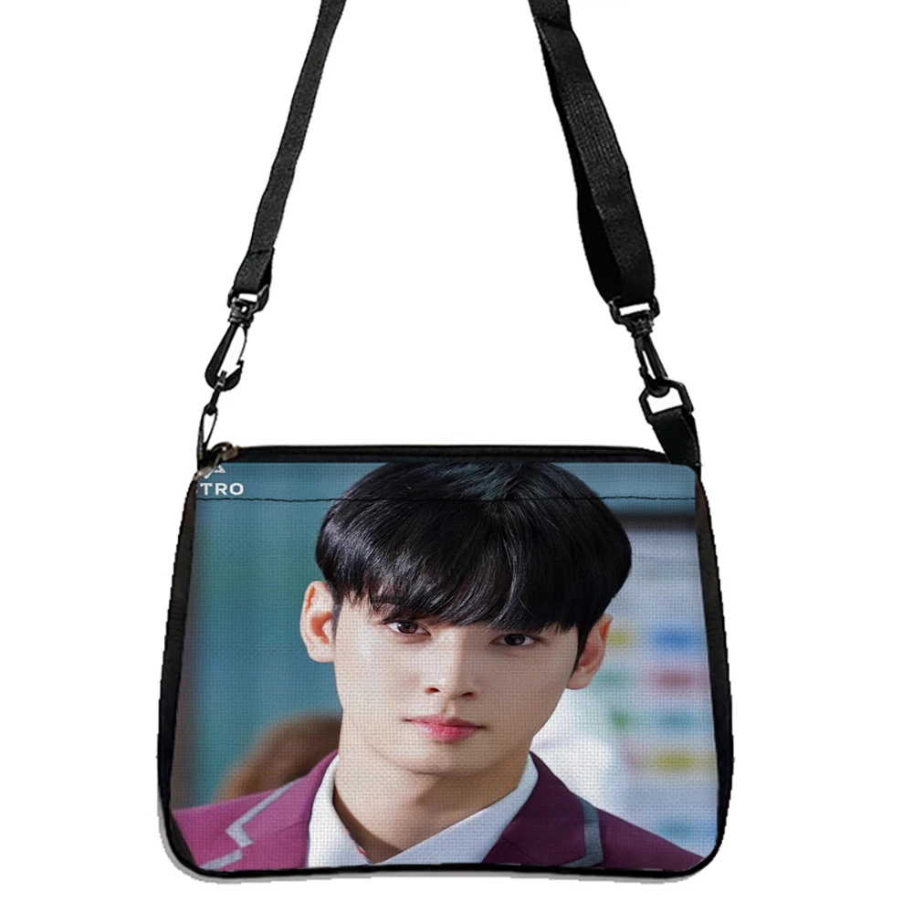 Cha-Eun-Woo Print Tote Bag, torba na ramię o dużej pojemności, damska torebka na co dzień do pracy w szkole zakupy 5.23