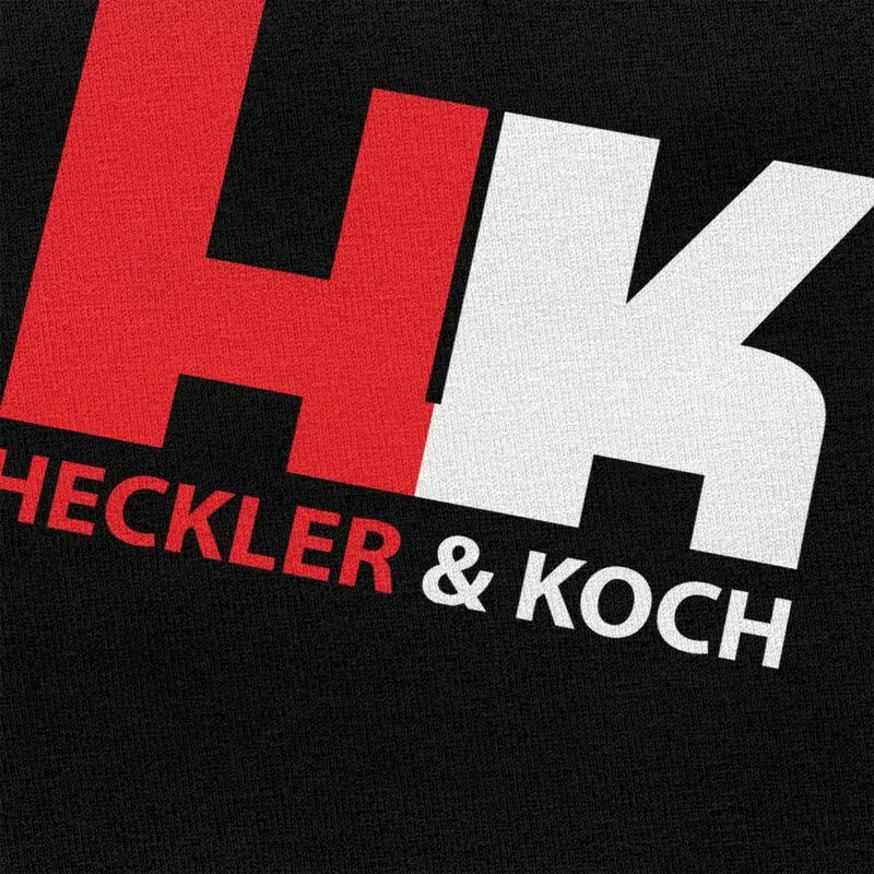 مخصص HK هيكلر الأسلحة النارية Koch Gun تي شيرت للرجال التي شيرت أزياء المحملة قصيرة الأكمام تي شيرت