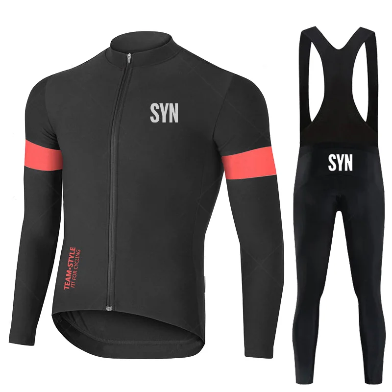 2024 SYN Team Autumn Cycling Jersey Set Ropa Ciclismo BIEHLER Long Sleeve Bike Clothing MTB Maillot Road Bicycle Bibs Uniform