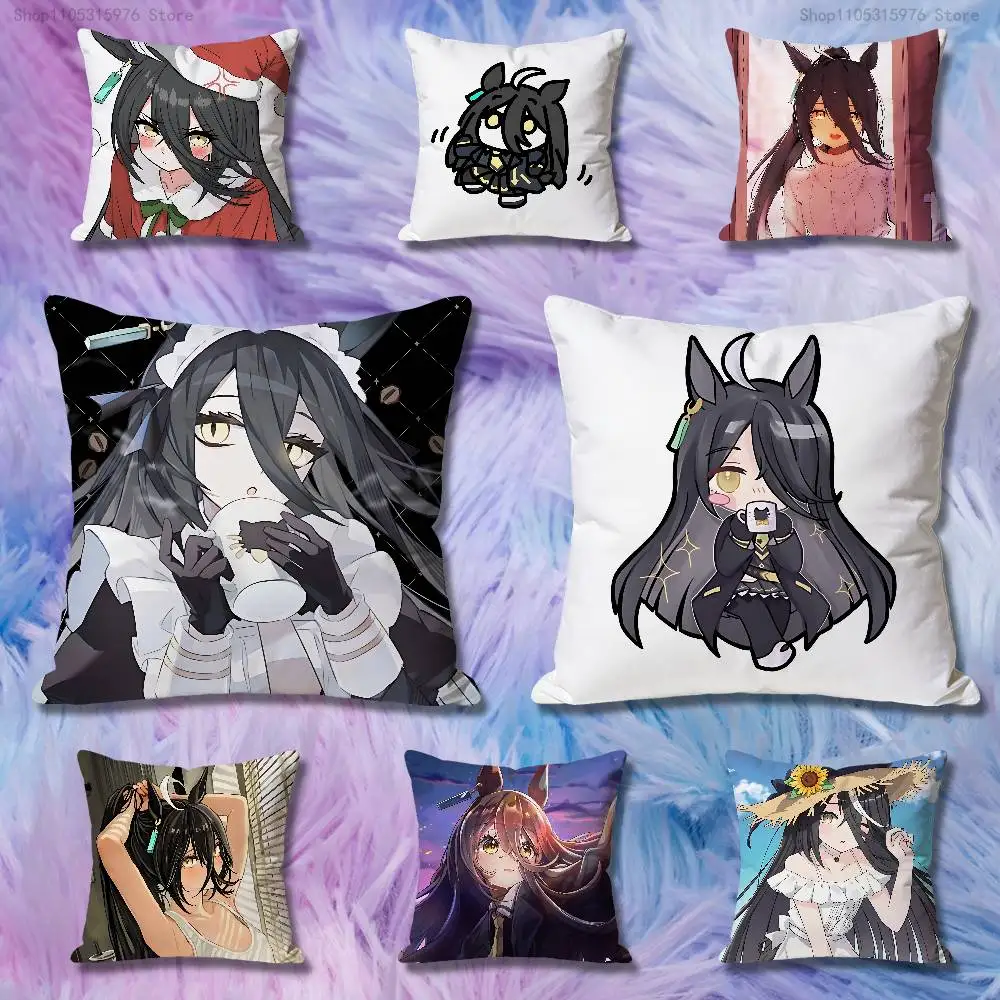 Horse M-Manhattan Cafe Cute Girl Cushion Cover Suitable For Sofa Car Bedroom Office Cushions Decorative Pillow Case