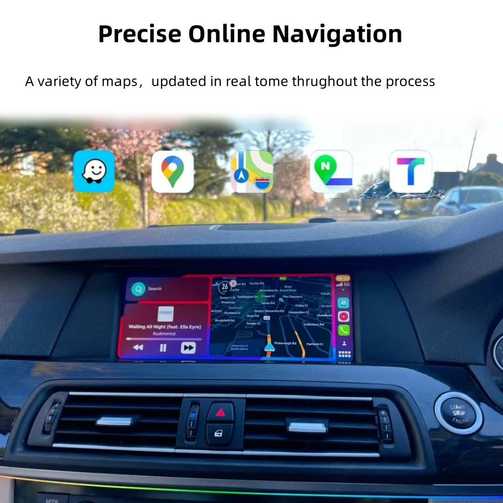 وحدة CarPlay اللاسلكية Android Auto لسيارات BMW 3 E60 5 F10 7 F01 X1 X3 X4 X5 X6 CIC نظام F11 F07 E84 F25 F26 E70 E71 Car Play