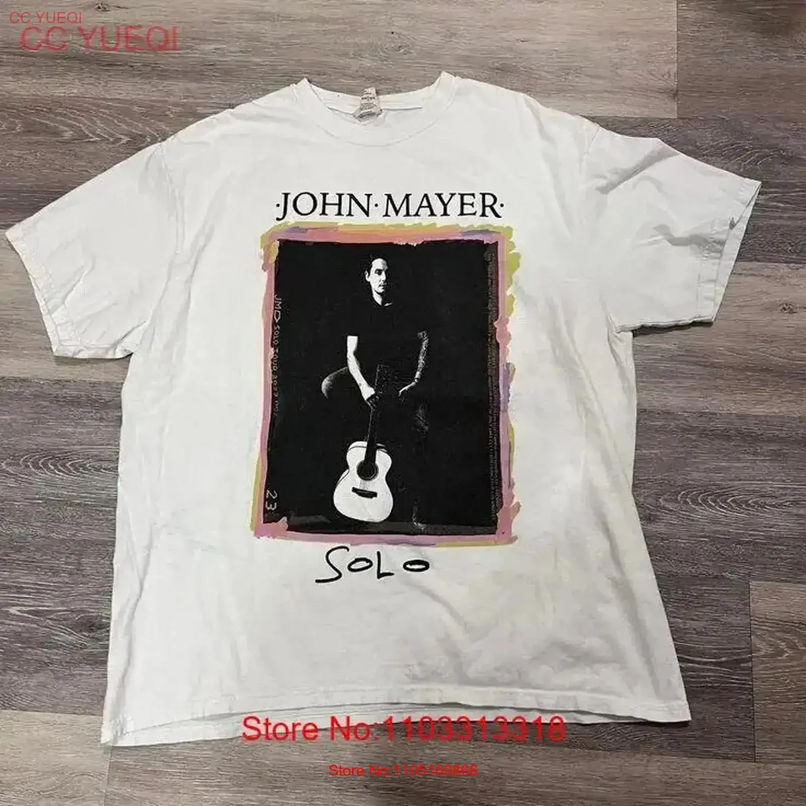 VTG John Mayer shirt S to 5XL IM0468 vintage Washed designer clothes Slightly Versatile Comfortable fashion Soft Breathable