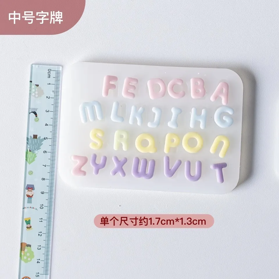 Letter silicone mold food grade fondant cake mold DIY cake decoration supplies