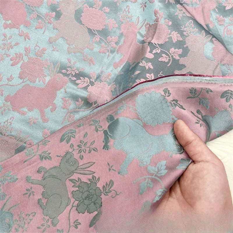 

30 momme silk jacquard satin Sambo fabric Chinese Hanfu cheongsam dress