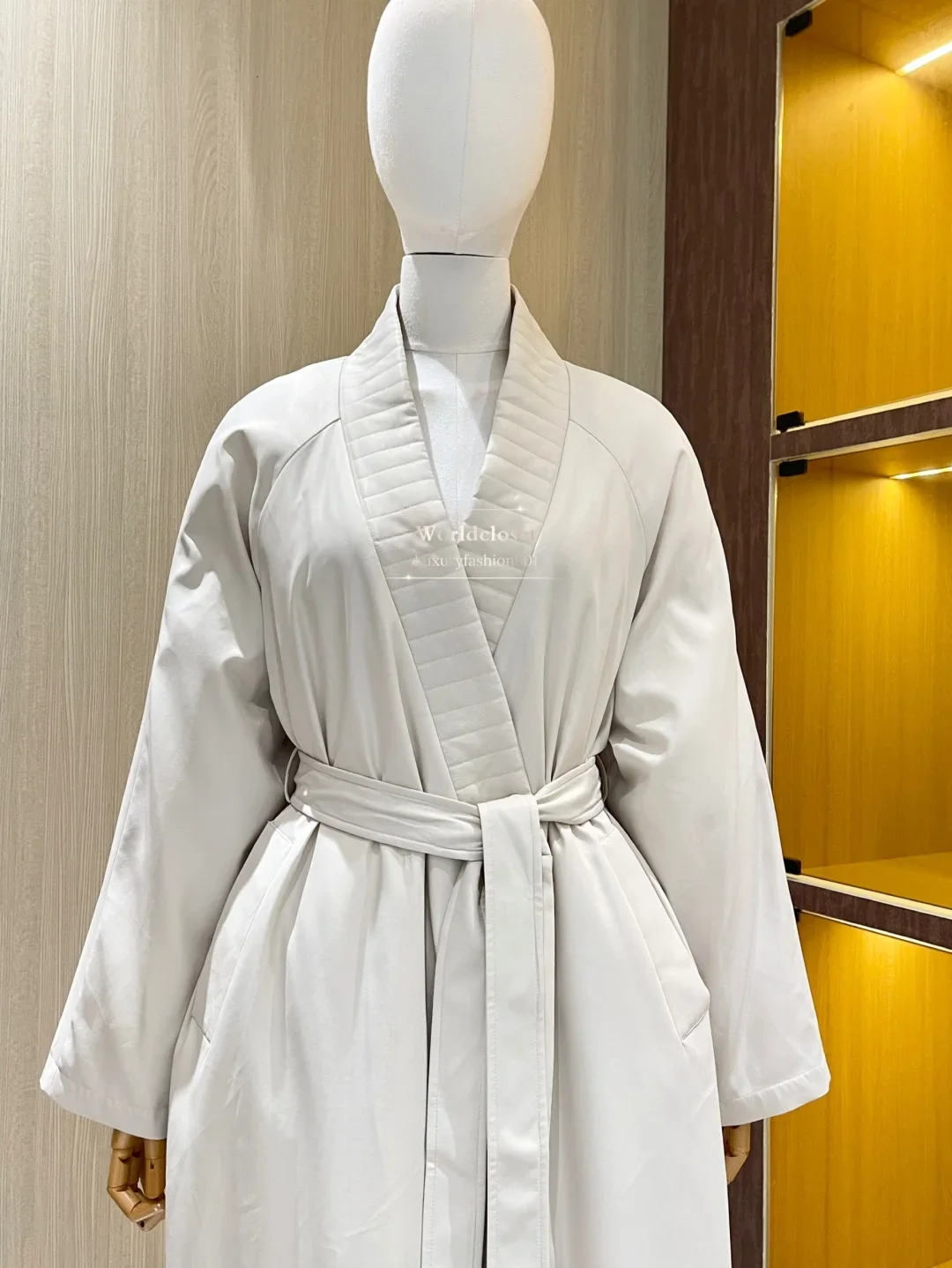 

Women's Winter Down Jacket 2025 Elegant White Nice Sewing Long Sleeve Warm High Quality