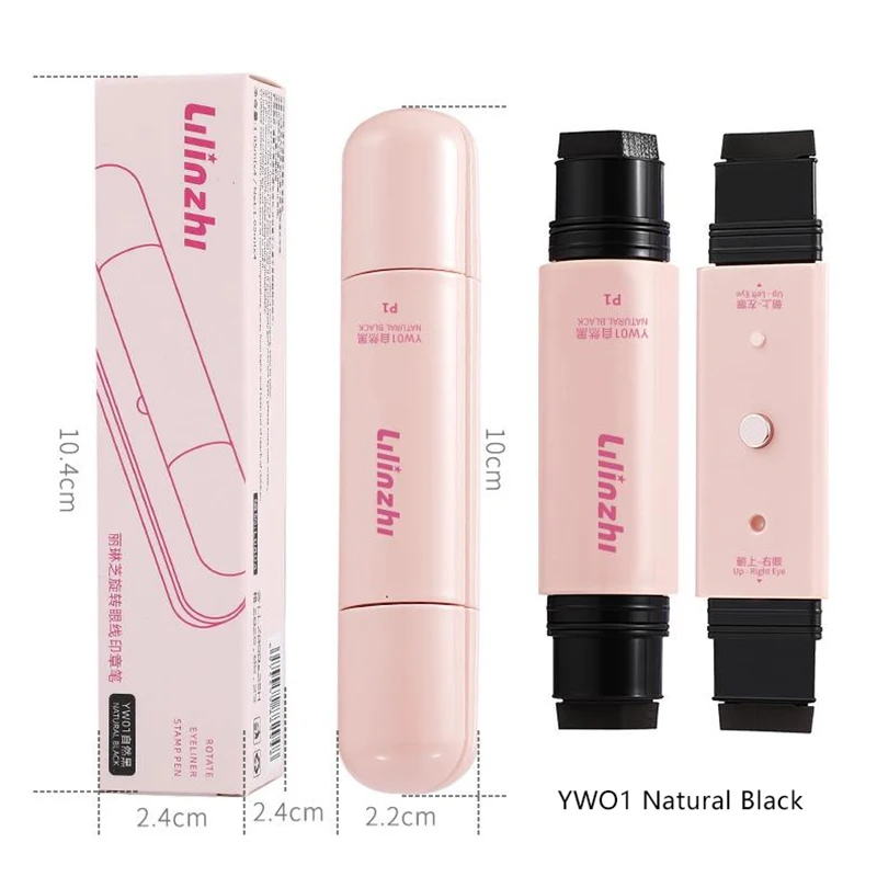 قلم كحل مغناطيسي مزدوج الرأس مقاوم للماء سائل أسود بني كحل تمديد ختم تجفيف سريع مستحضرات تجميل للمكياج