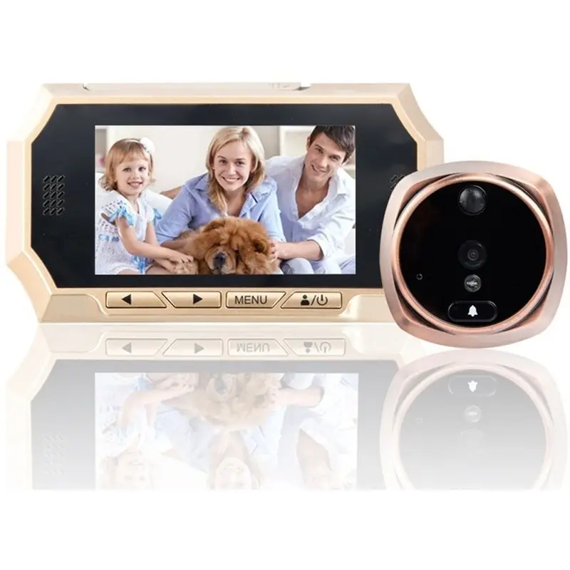 A96I-4.3 In Electronic Doorbell Peephole Viewer Monitor, Doorbell Infrared Night Vision, Video Door Viewer For Home Security