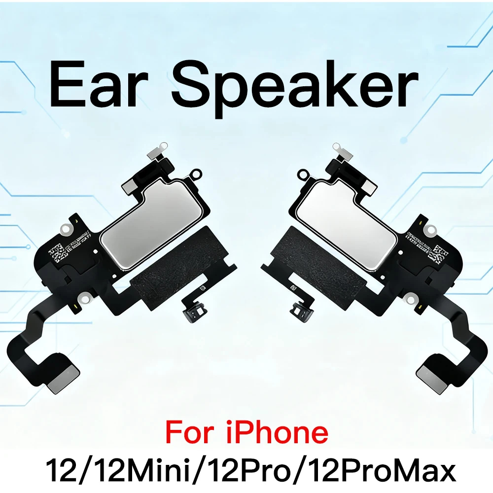 

Ear Speaker Replacement For iPhone 12 Mini Pro Max Top Earpiece Flex Cable With Light Sensor Microphone