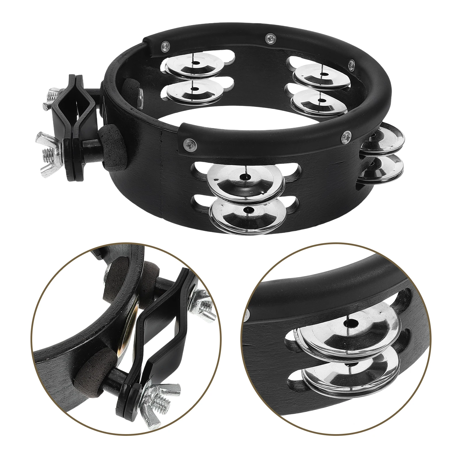 

1pcs 6-inch Hi-hat Bell Tambourine Durable Drum Set Easy Installation Musical Instruments Cymbal Hihat
