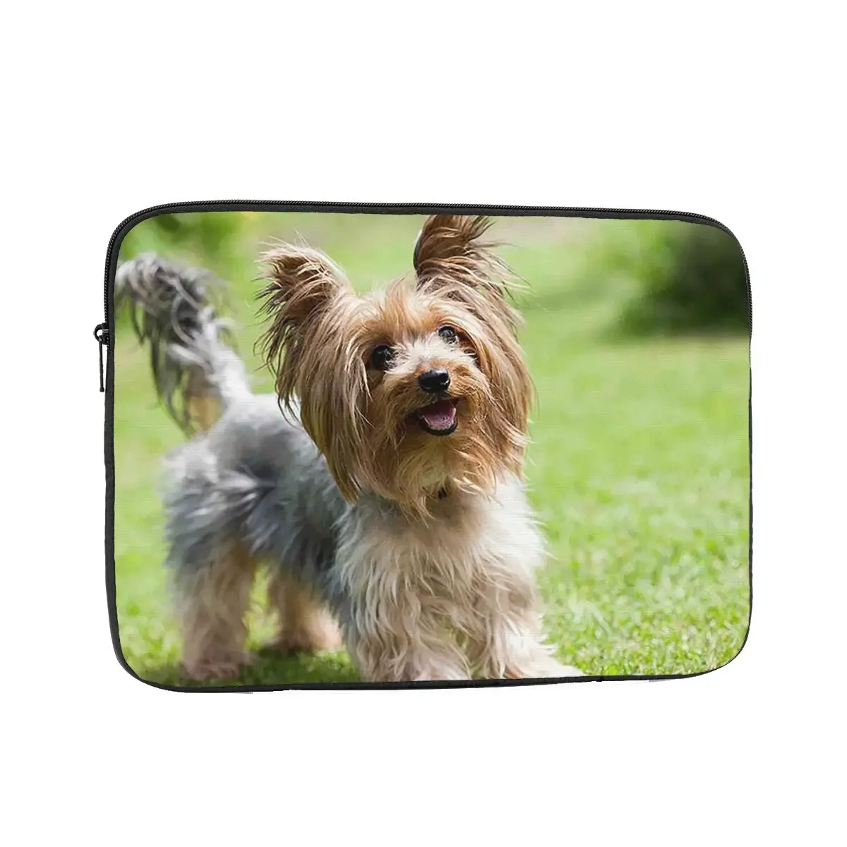 Zipper Laptop Notebook Bag Case Cute  Yorkshire Terrier Computer Bag Sleeve Dog 12