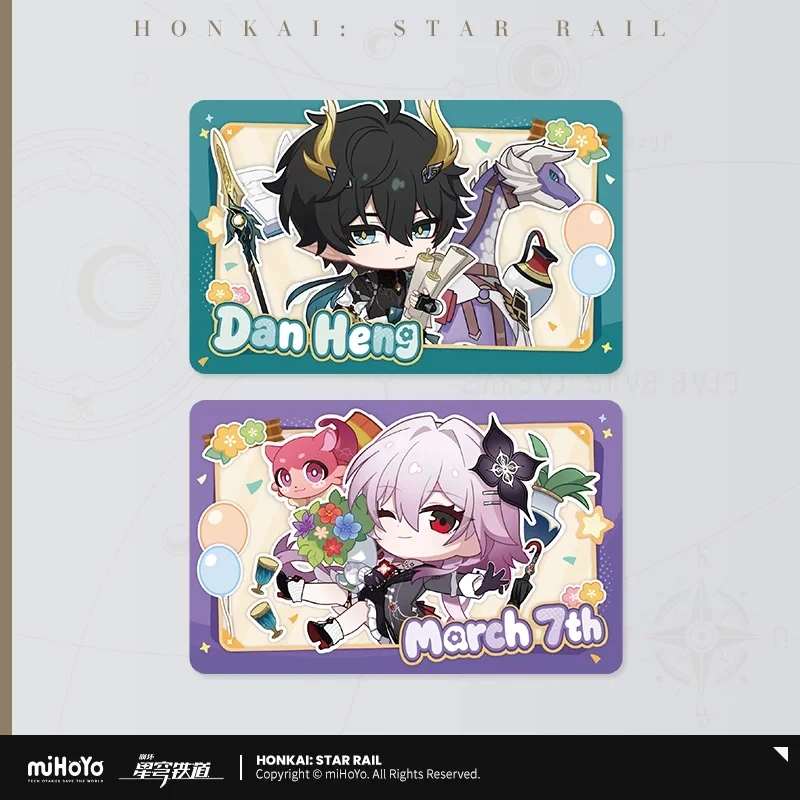 Official miHoYo Honkai: StarRail Authentic Fall Festival Series Chibi Character Merchandise Collectible Cards Danheng