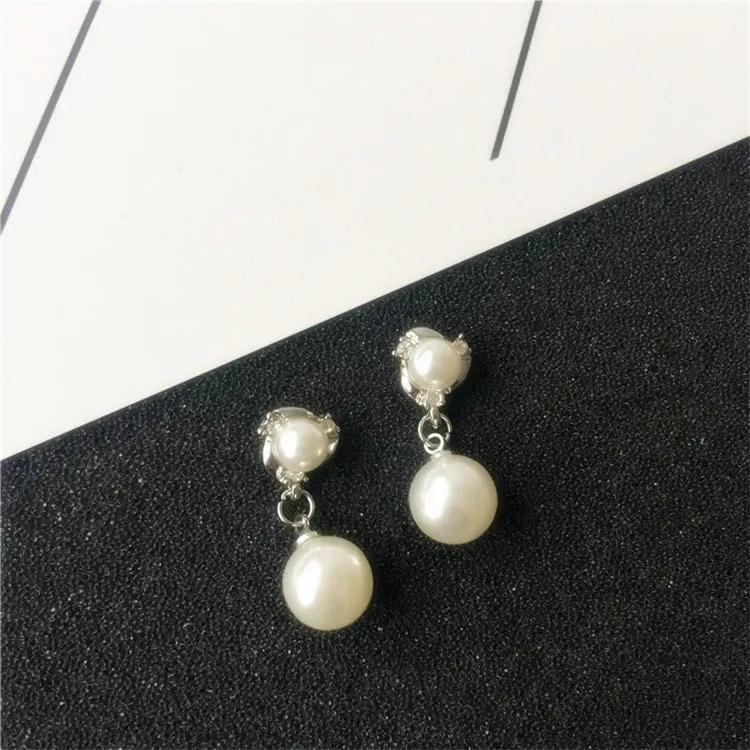 Hypoallergenic Luxury Fashion Wild High-quality Imitation Rhinestones Imitation Pearl Jewelry Long Earrings For Women Oorbellen