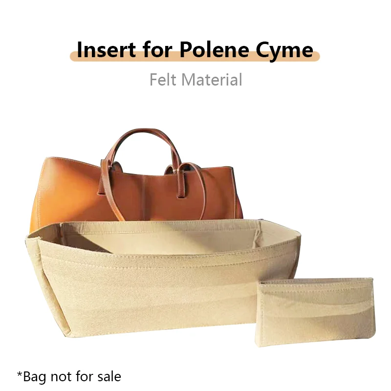 

Сумка-органайзер, вставка для сумки на плечо Polene Cyme, сумка-органайзер, вставка для хранения, фетровая прослойная сумка, аксессуары-трансформеры