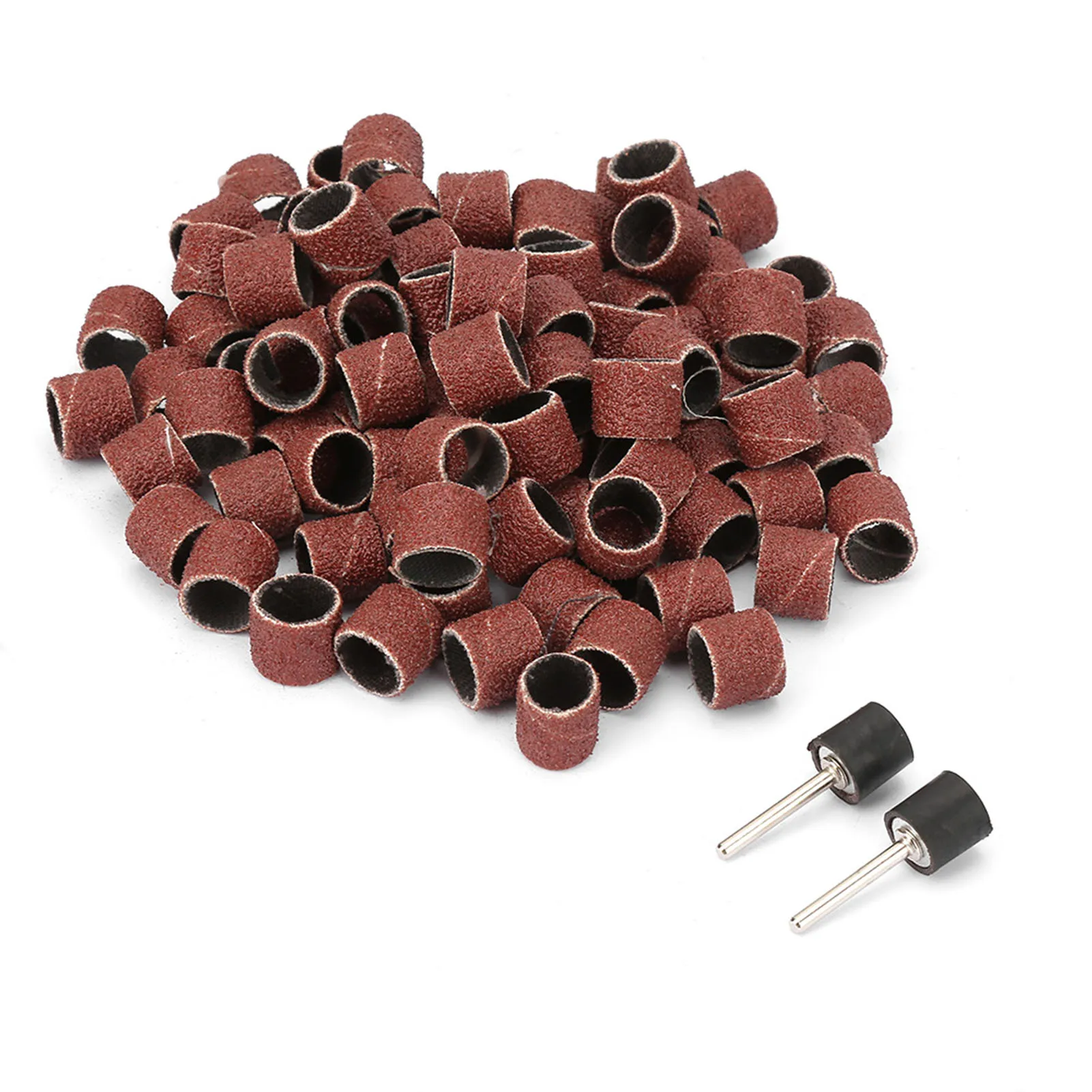 

100PCS 80-grit sanding disc, 12mm sanding pad, sanding wheel + 2 rods, sanding wheel, abrasive sandpaper, sanding wheel