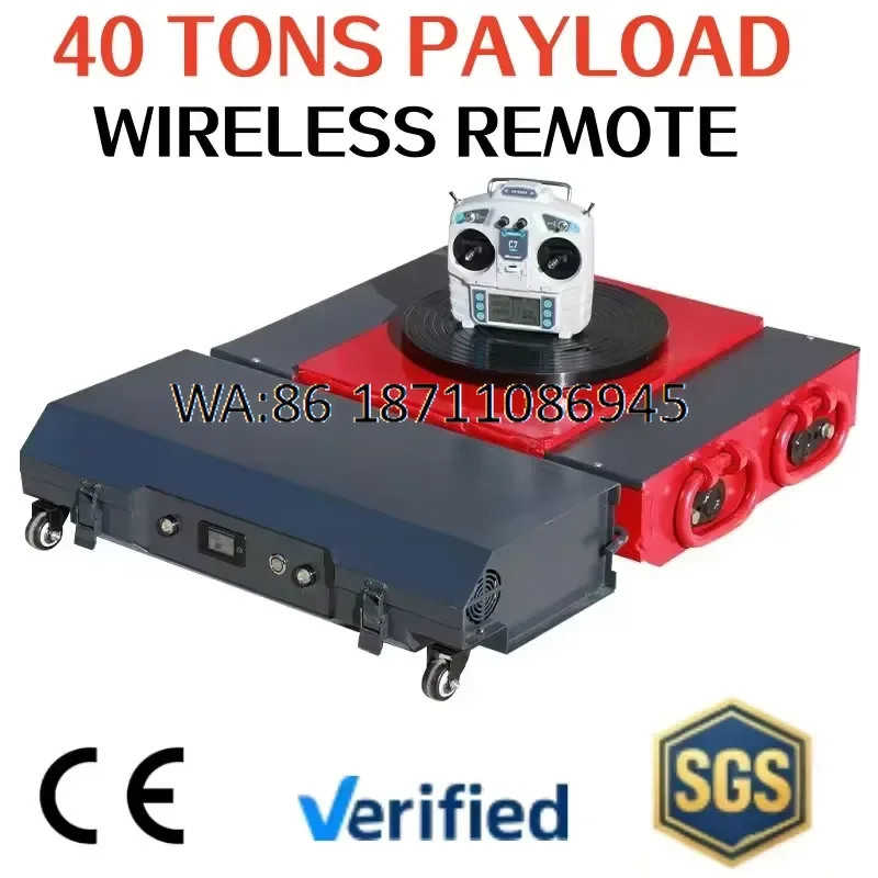 Heavy Duty Machinery Moving Dolly Skate with 1000W Motor for Industrial Warehouse Rigging Tools