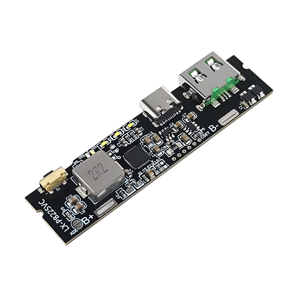 QC3.0 QC2.0 Dual USB 22.5W Type-C USB PD Fast Charge Mobile Power Bank 18650 Charging Module With Indicator