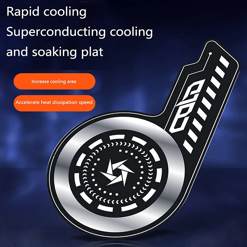 Cell Phone Cooler Plate Ultra-thin Radiator Heat Sink with Extended Cooling Area Radiating Sticker for Gaming Cooling Accessory