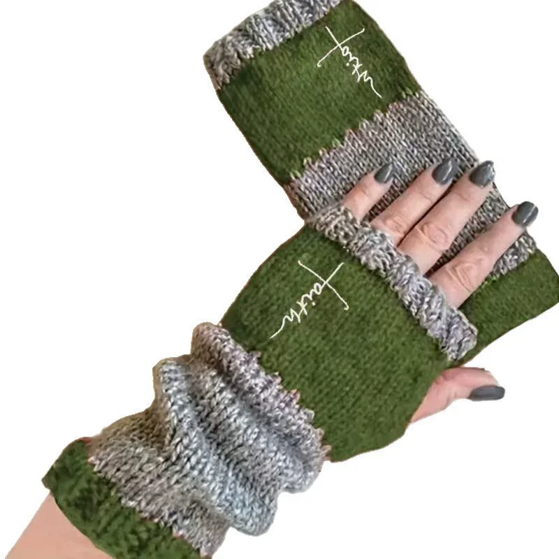 

The new autumn and winter best-selling fashionable and warm patchwork embroidered overseas style gloves