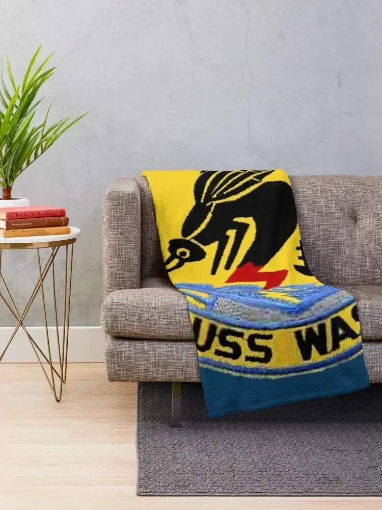 USS Wasp (CV/CVA/CVS-18) for Dark Colors Throw Blanket Hairy Sofa Quilt Bed Fashionable Blankets