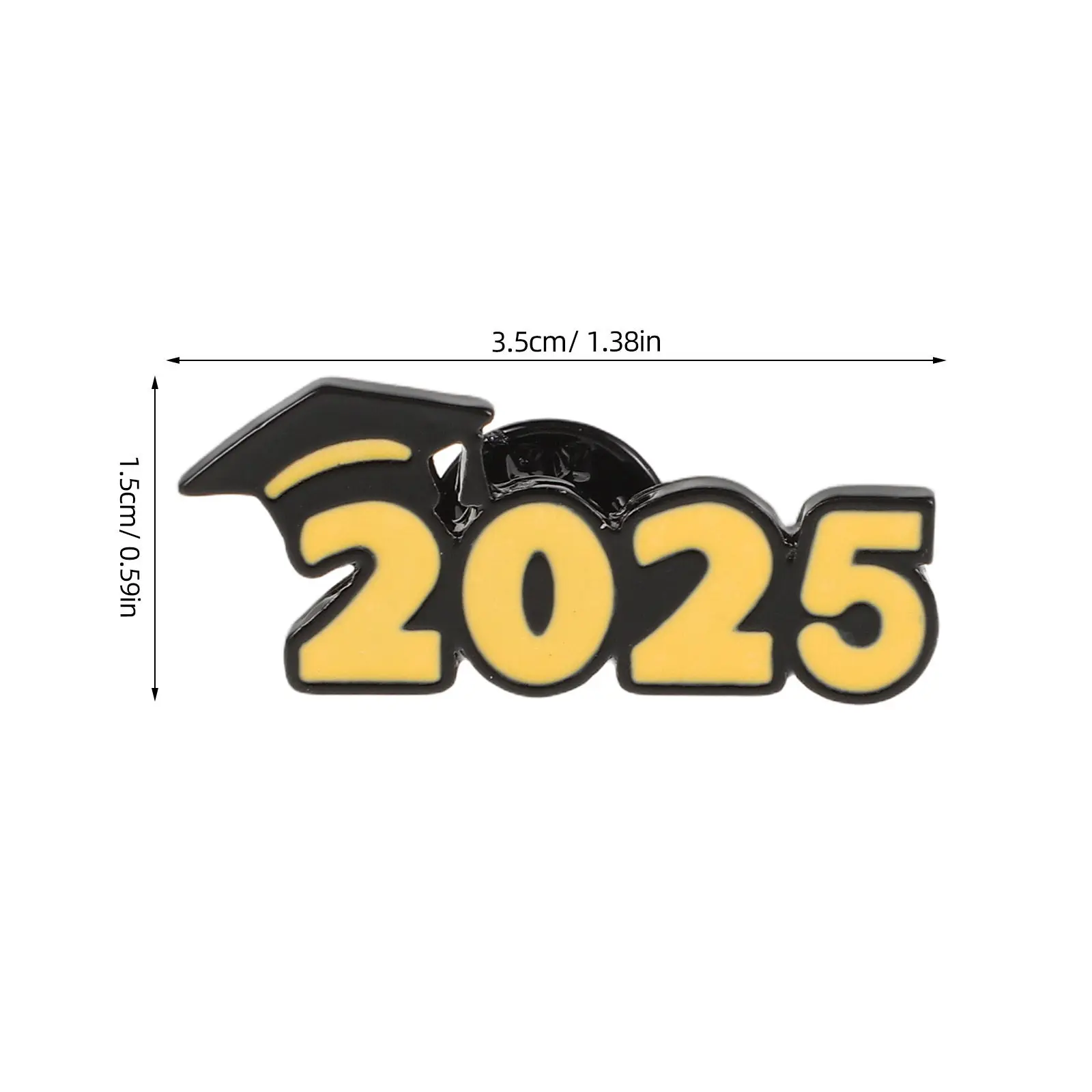 4Pcs Doctoral Cap Brooch Pin Metal Graduation Lapel Pin for Graduates Commemorative Souvenir Class of 2025 Academic Achievement