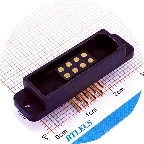 1/3 Paar 2A Magnetstecker Zweireihig 8 10 12 14 16 20 Positionen Pogopin Männlich Weiblich 2,54 MM Federbelastete DC-Steckdose PH – Detail 9