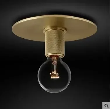 TechHPPostmodern Minimalist Copper Ceiling Lamp Creative Hong Kong Style Small Porch Aisle Balcony