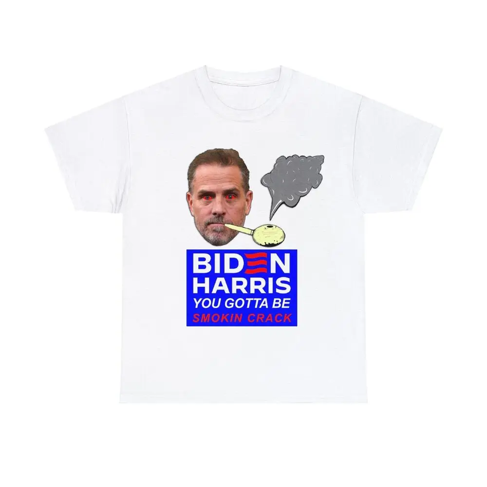 

Biden 24 Hunter's Humor, SMOKIN Style! Heavy T shirt MAGA Patriotic Trump Funny
