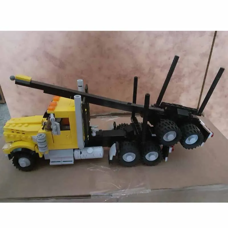 

MOC-74835 Log Truck Transport Truck Building Block Model, 1027 Pieces, Birthday Building Block Toy Gift for Boys and Children
