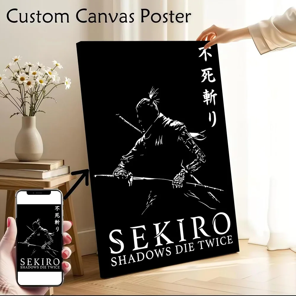 Sekiro Canvas Wall Arts Poster Customizable Pictures Printing for Room Modern Home Decoration Ornaments Bedroom Decor Luxury