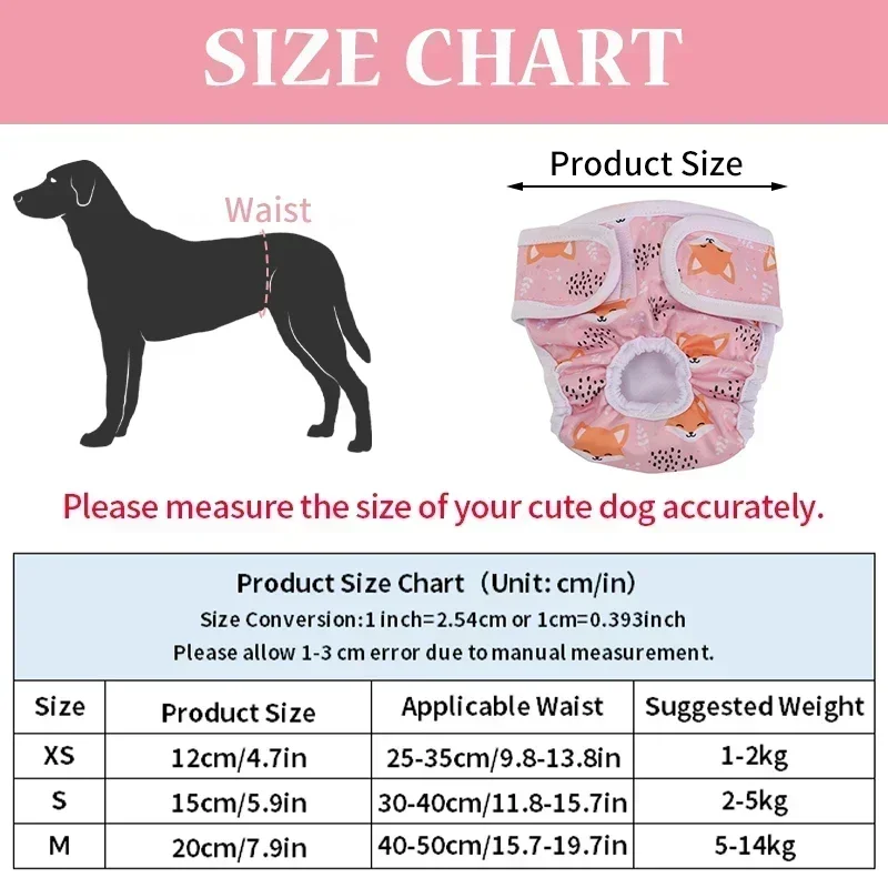 Washable Dog Diapers for Female Dogs 6