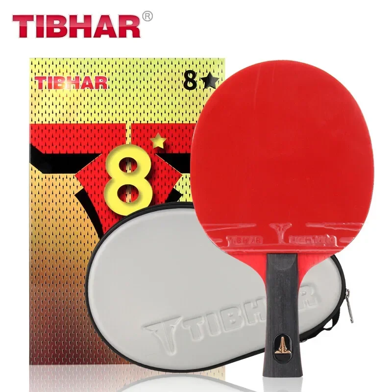 TIBHAR 6/7/8/9 ستار مضرب تنس الطاولة متفوقة لزجة المطاط شفرة الكربون بينغ بونغ مضارب البثور المهنية في لزجة