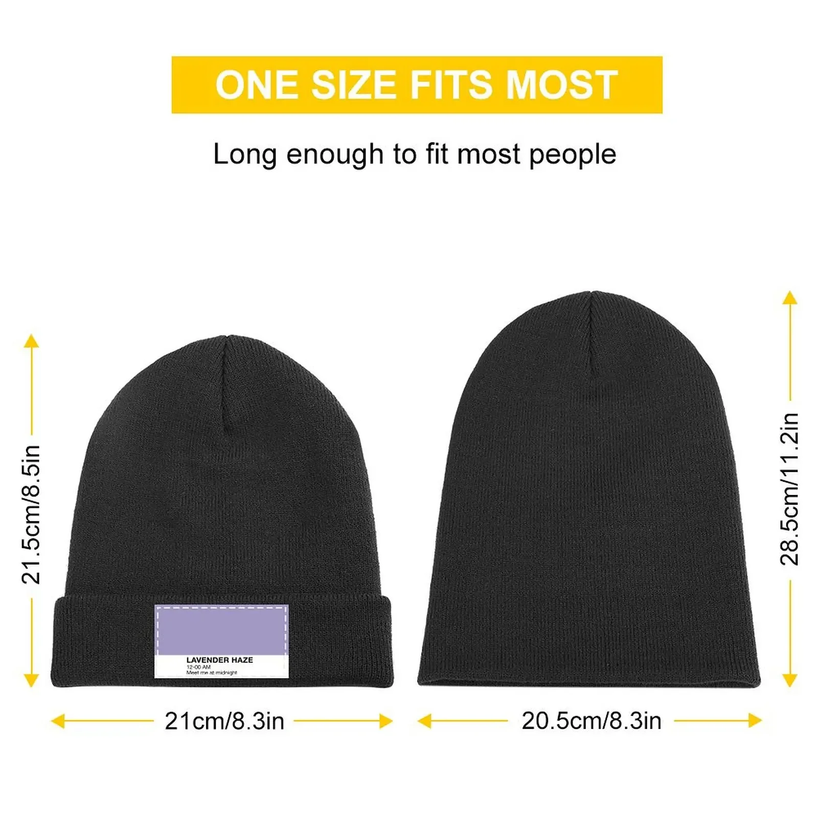 Lavender Haze Knitted Cap Fashion Beach black Beach Outing Icon Women's Beach Visor Men's