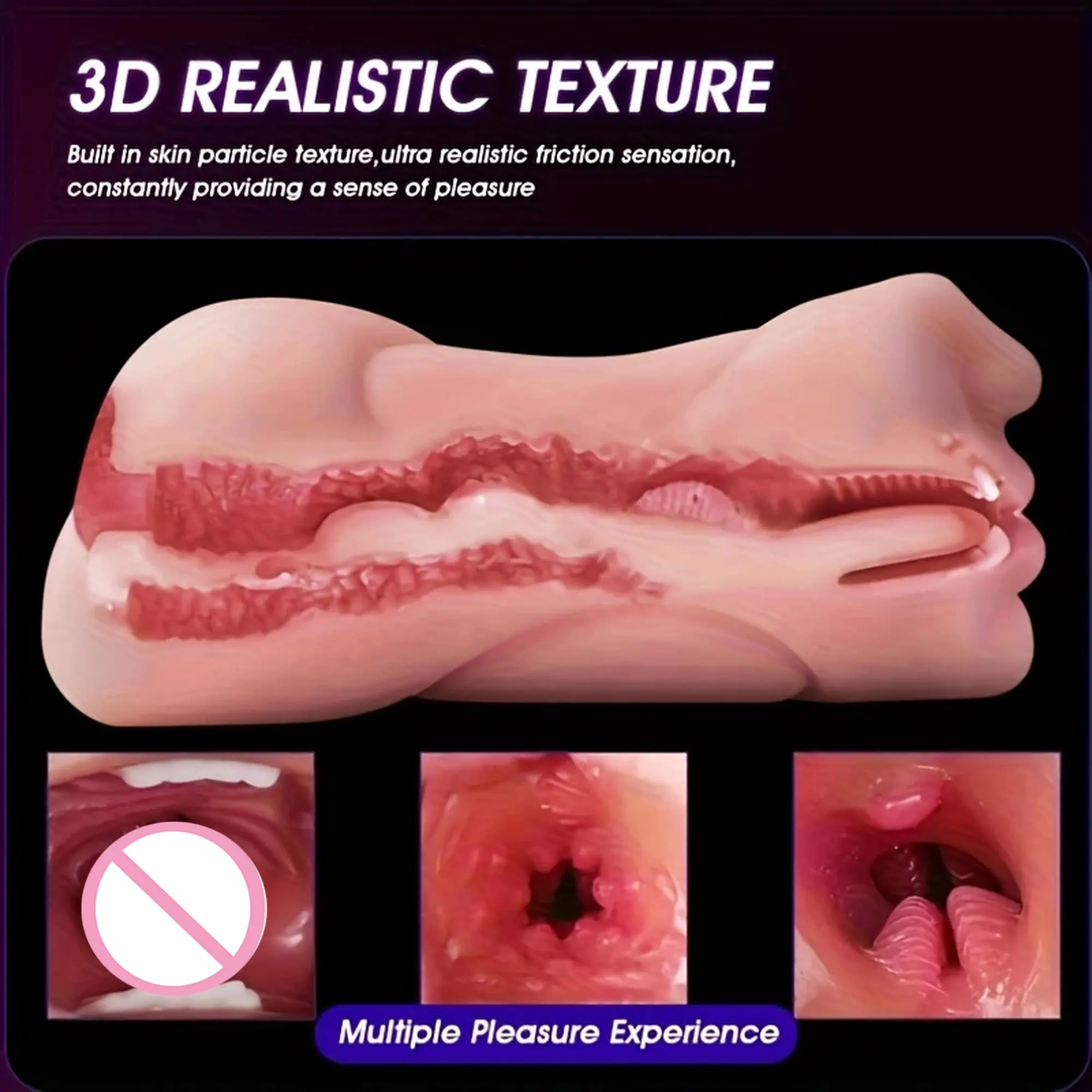 3 في 1 واقعية جيب كس ذكر الموزه دمية جنسية الكبار دليل كأس نفاث محكم الفم المهبل وضيق الشرج لعبة الكبار 18 +