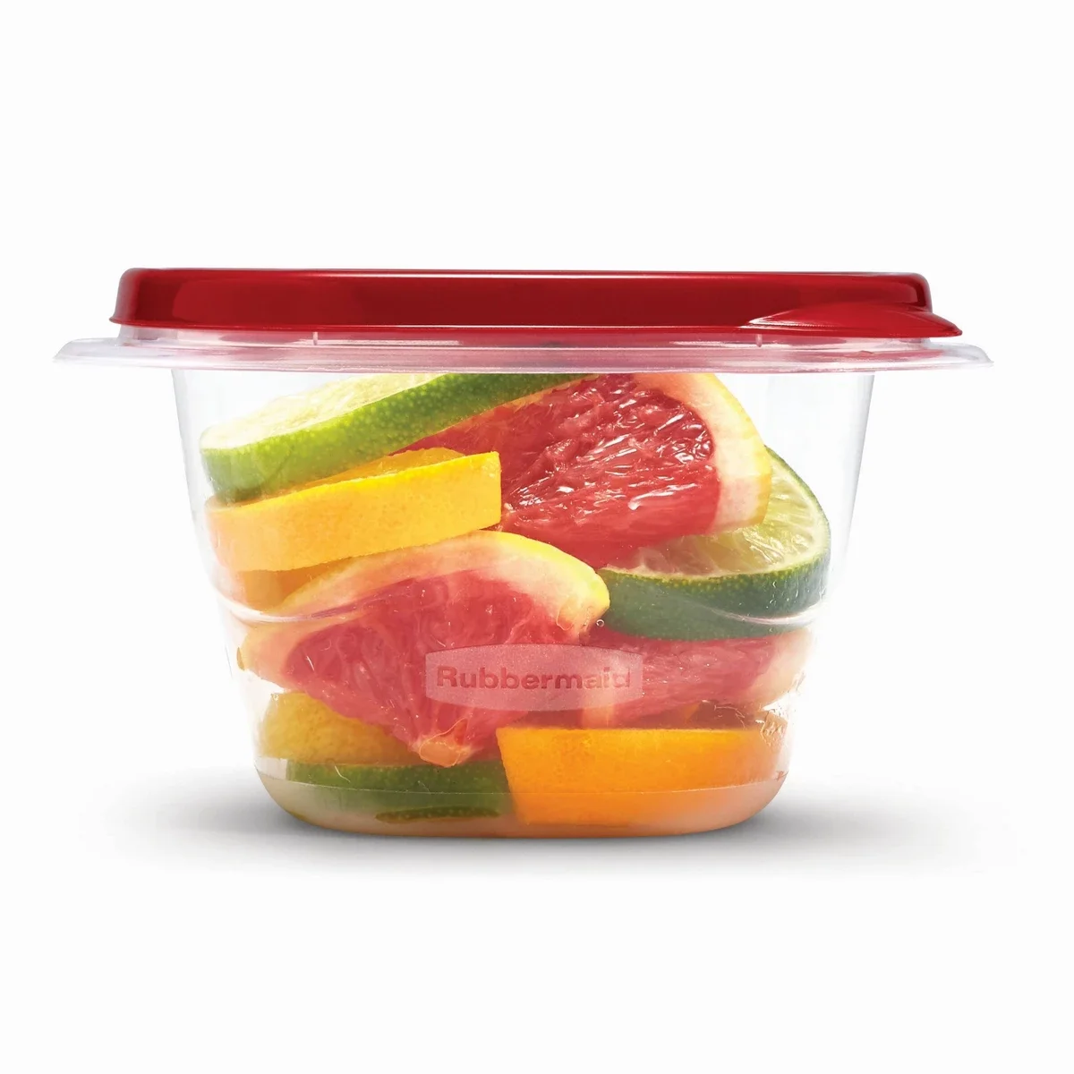 Rubbermaid TakeAlongs 2.1 Cup Mini Deep 5pk Square Food Storage Containers Red