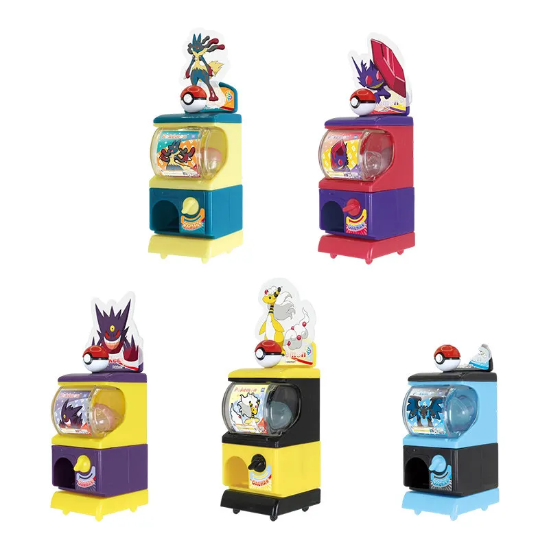 

Takara Tomy Pokemon Mini Gashapon Machine Mega Charizard Gengar Ampharos Collectible Model Desktop Ornament For Hobby Collectors
