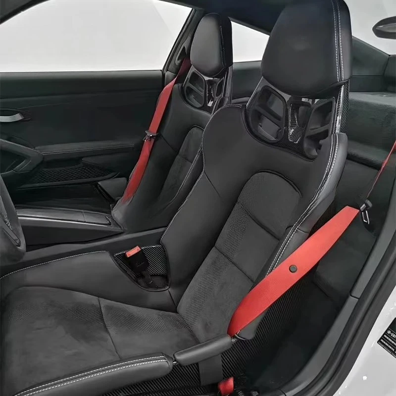 Car Interior Dry Carbon Fiber Luxury Bucket Seats for 911 718 Cayman Boxster GT3 RS Universal Car Seat
